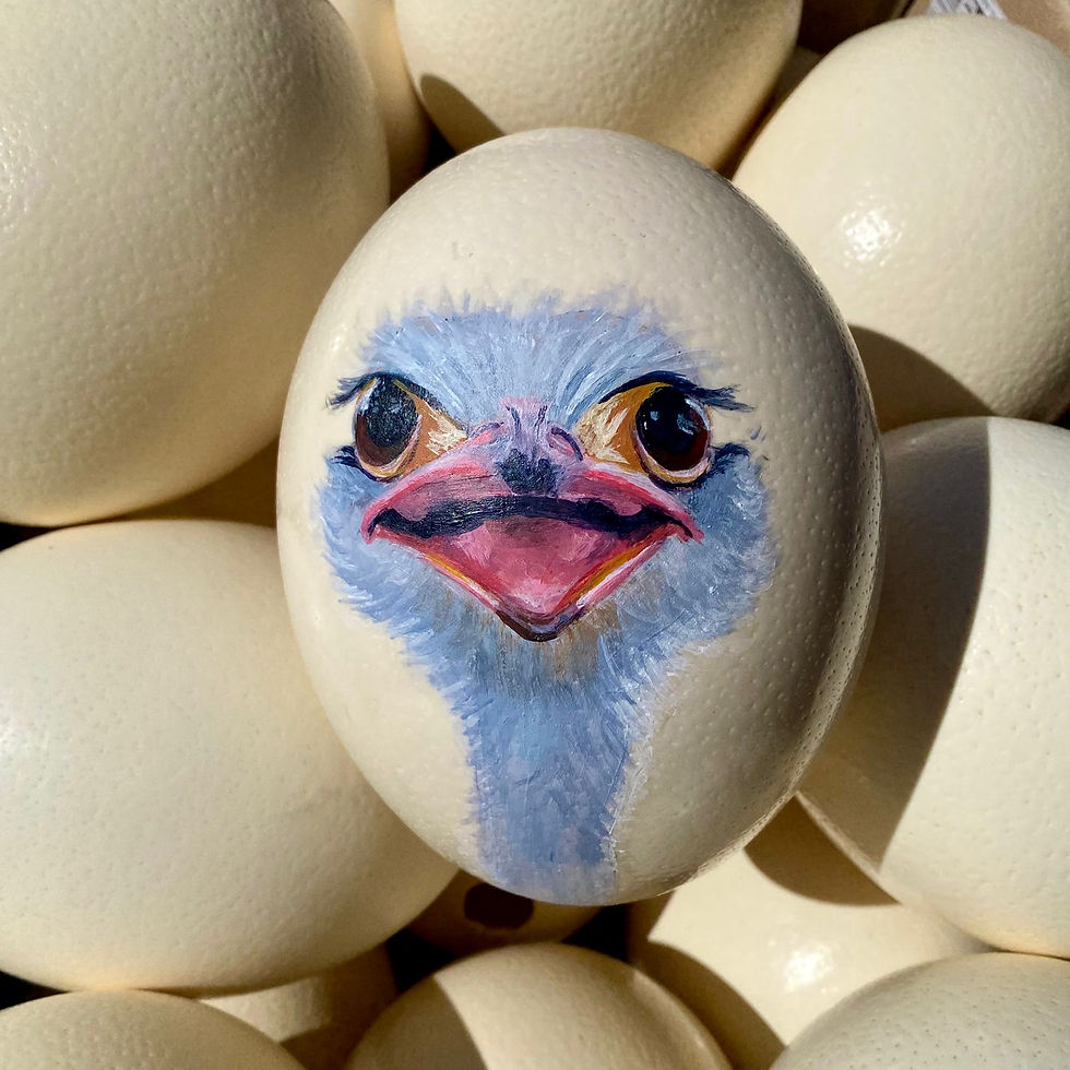 Creative Acrylic Painting on Ostrich Eggs with Moragh Dann