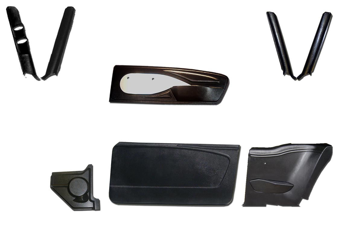 Mustang Coupe Interior Panel Kit in Vinyl 1965-1966