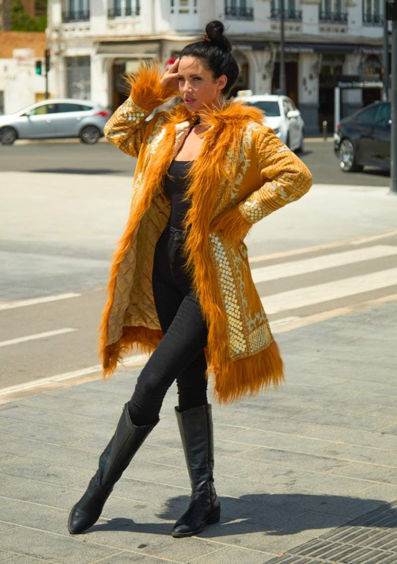 Thumbnail: PENNY LANE EMBROIDERED LONG COAT