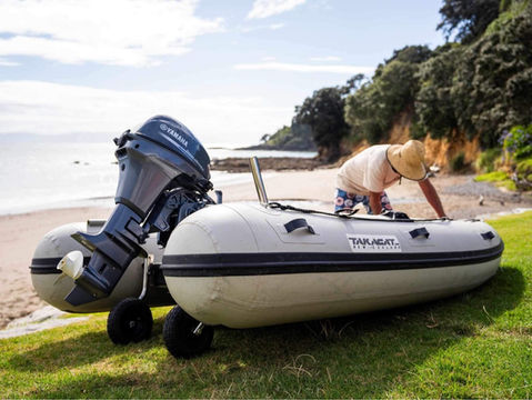 Takacat Inflatable Boat with outboard motor
