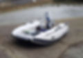260LX Inflatable Boat front view on pier