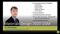 Welcome to the Materials Design UGM 2021