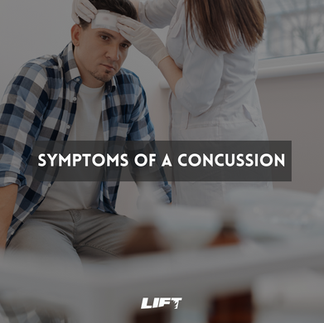 Symptoms of a concussion by LIFT Fitness & Physiotherapy