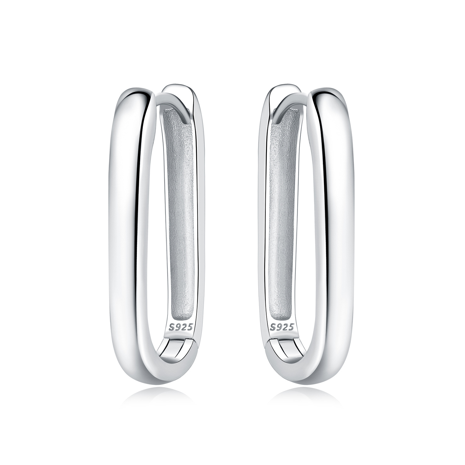 925 Sterling Silver Simple Versatile Earrings Jewelry Versatile Hoop Earrings Fo