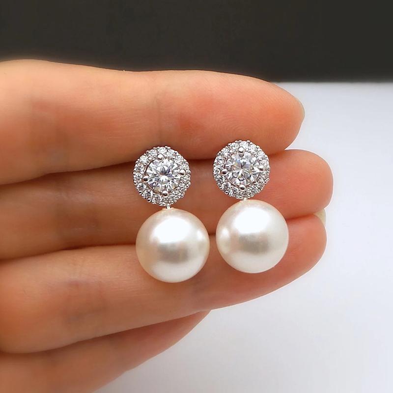 Huitan Delicate Imitation Pearl Earrings Bride Wedding Accessories Temperament E