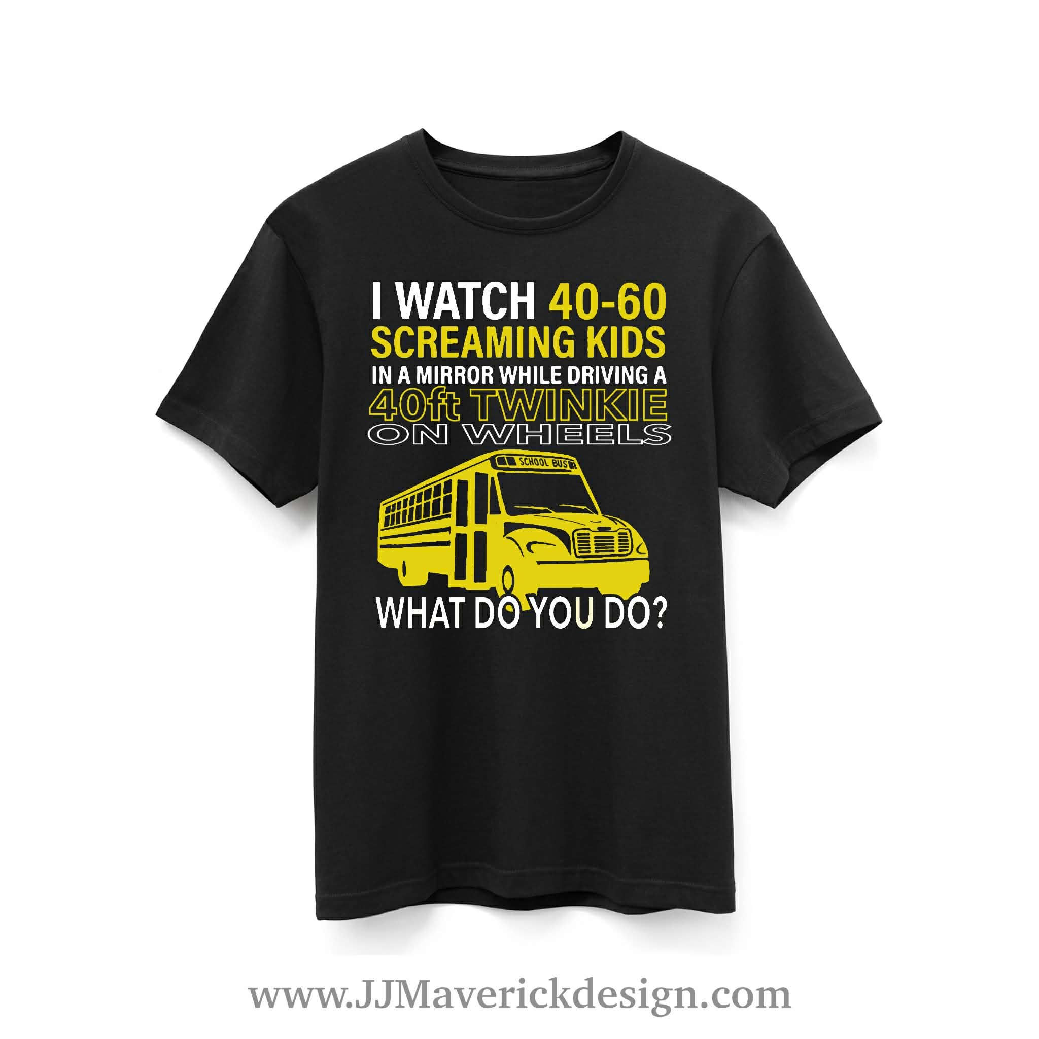 I watch 40-60 Screaming kids in a mirror while driving a 40ft Twinkie on Wheels