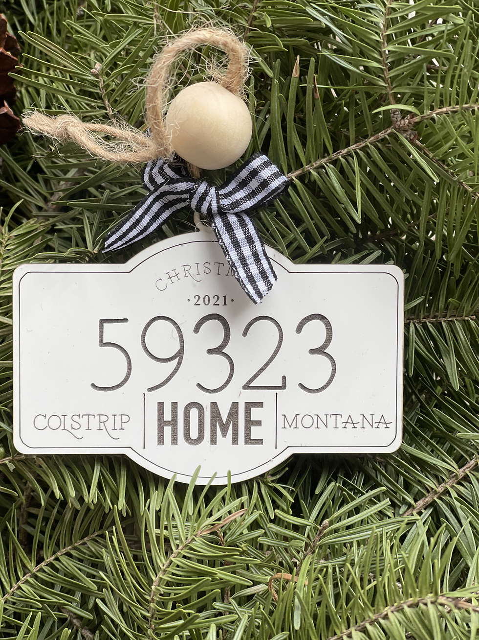 Thumbnail: No Place Like Home Zip Code Ornament