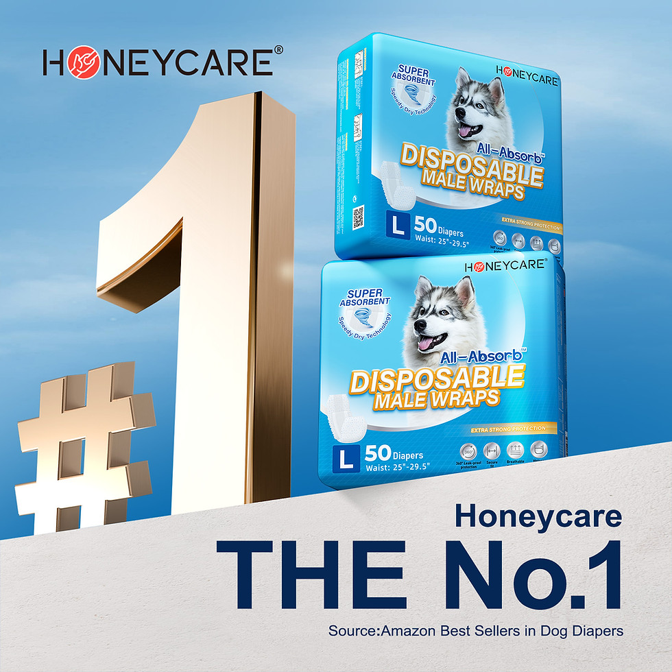 Thumbnail: HONEYCARE® A26 Male Dog Wrap, 50 Count, Small