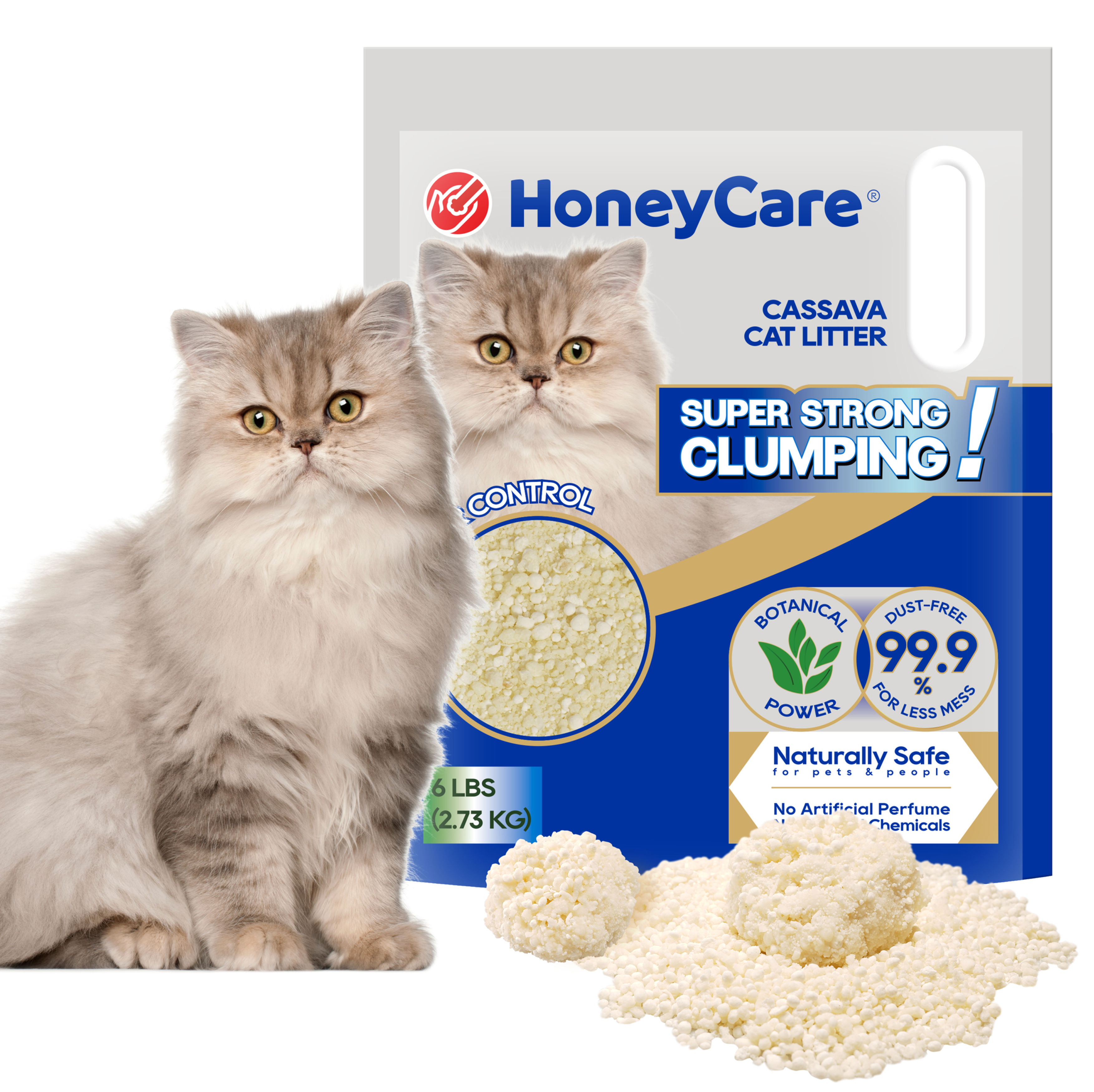 HoneyCare Cassava Cat Litter | Natural Cassava Formula