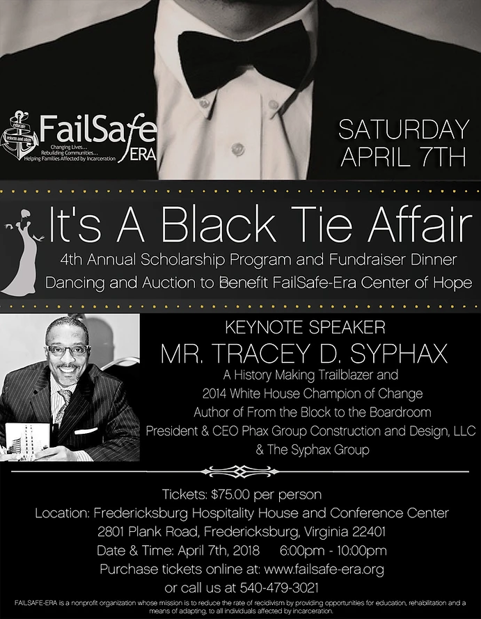 black tie event flyer
