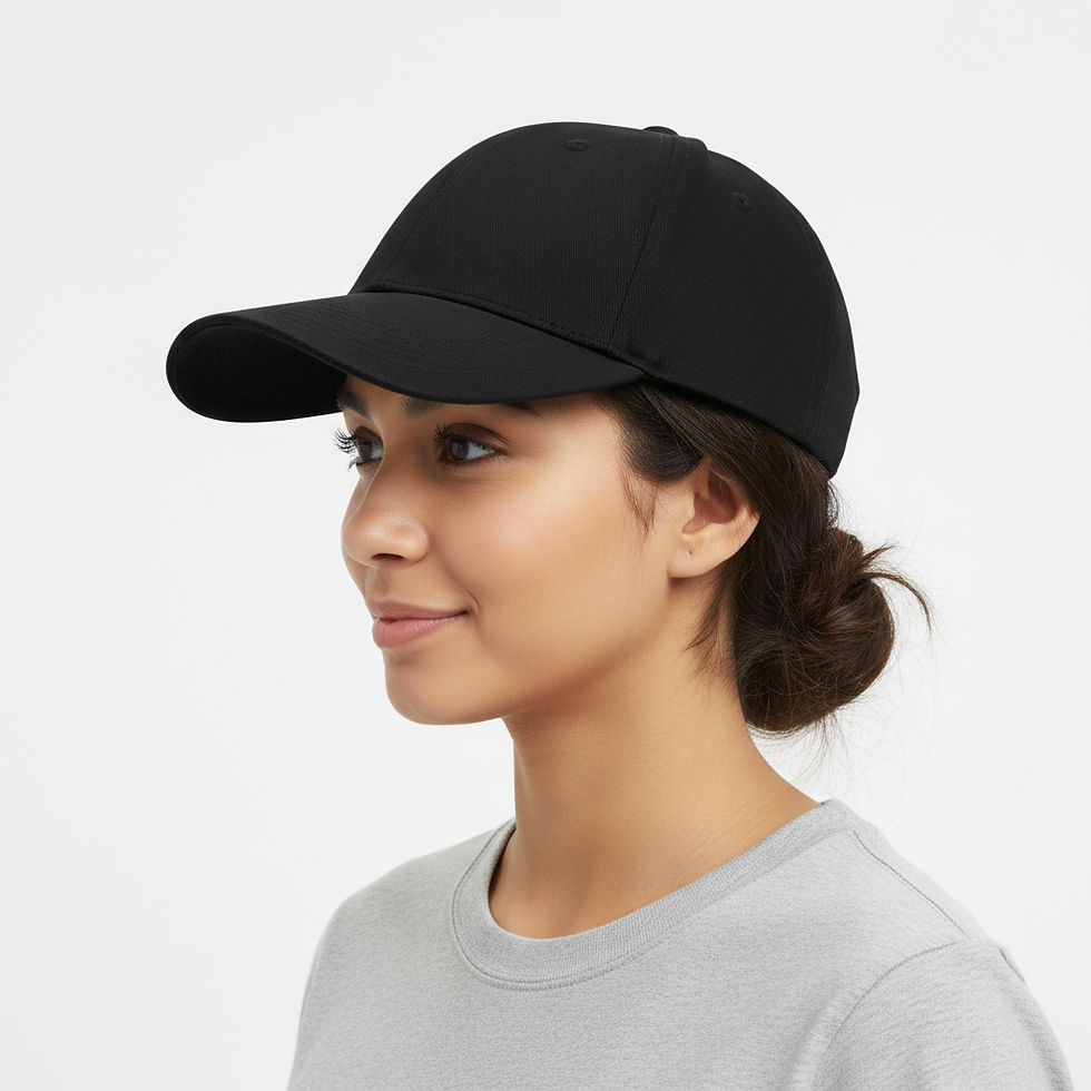 Miniatura: Gorra Negra - ajustada clásica de béisbol