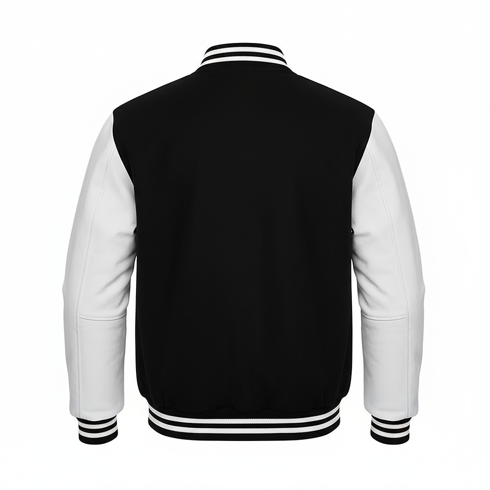 Miniatura: Chaqueta Varsity Unisex con Mangas Blancas
