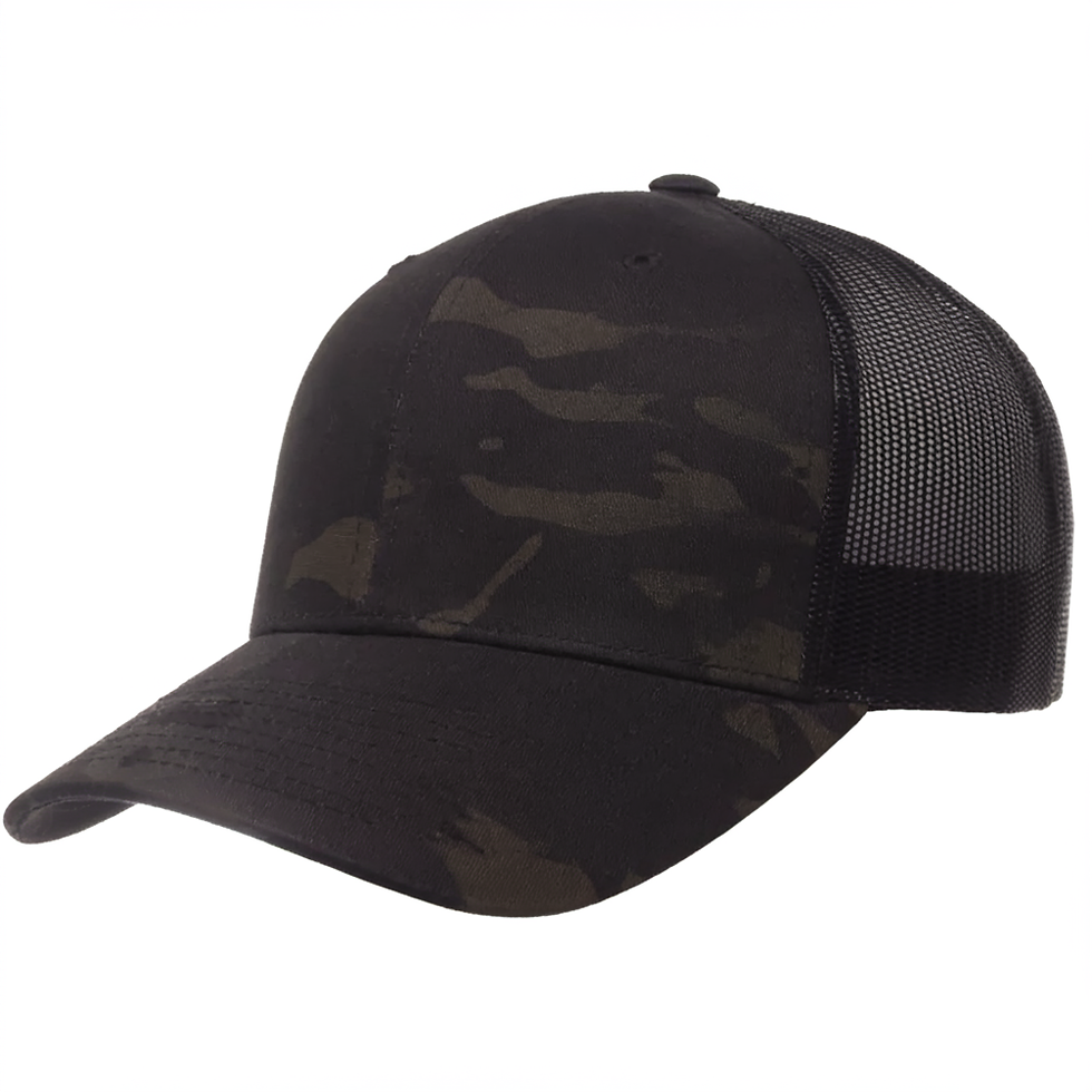 Miniatura: Gorra tipo trucker camuflada con malla y ajuste snapback