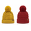 Miniatura: Gorro Tejido con Pom Pom - Rojo o Amarillo