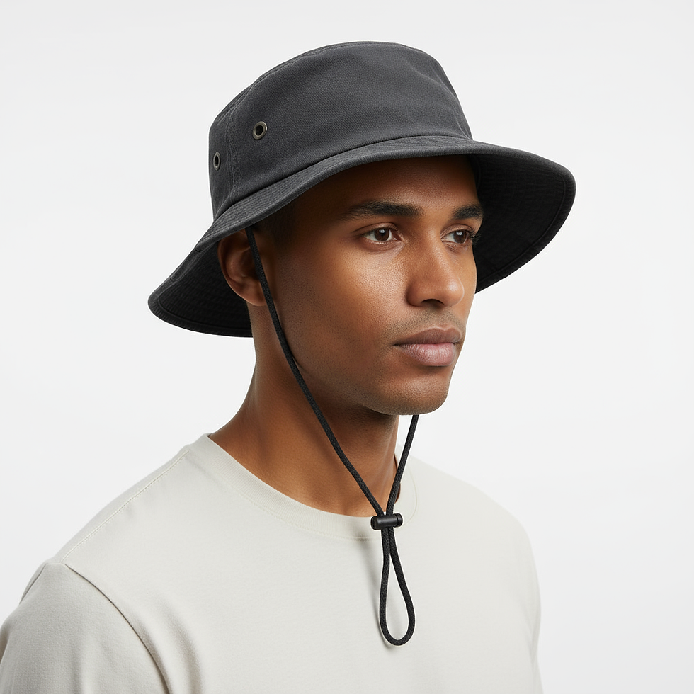 Miniatura: Gorro tipo pescador con cuerda ajustable — varios colores