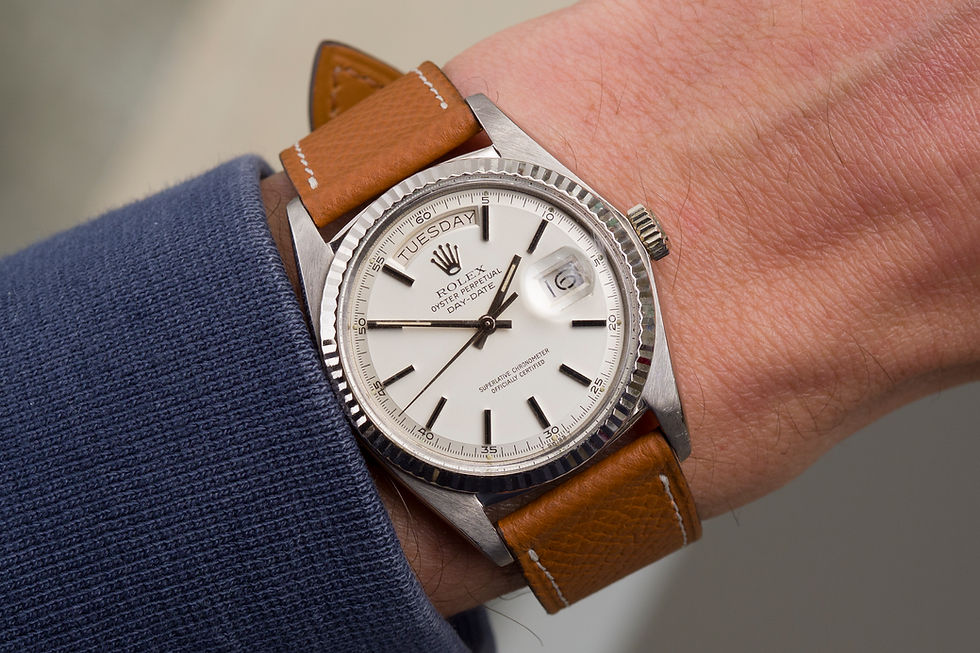 Thumbnail: 1974 Rolex Day-Date Ref. 1803 Silver ‘Satin’ dial 18K White Gold