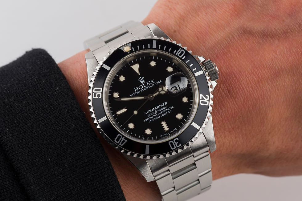 Thumbnail: 1993 Rolex Submariner Date Ref. 16610 with creamy patina