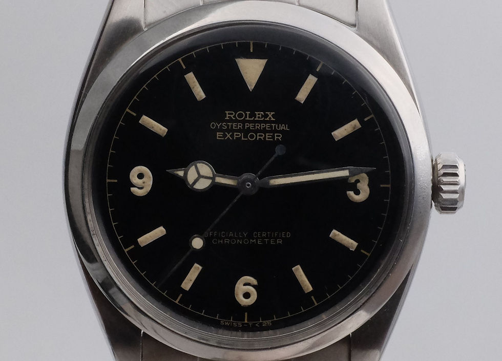 Thumbnail: 1957 Rolex Explorer Ref. 6610 'original Gilt early tritium service dial'
