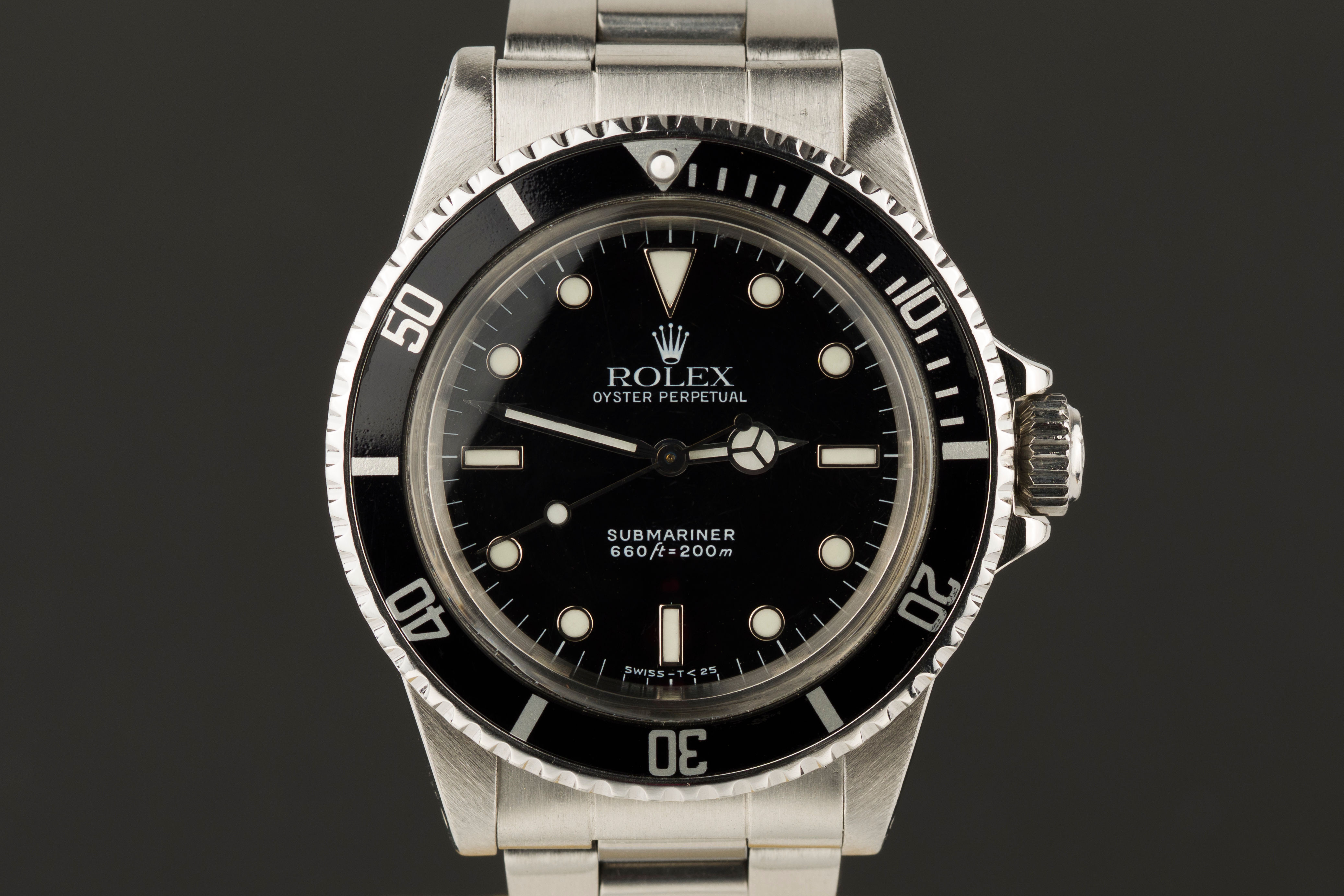 1978 Rolex Submariner Ref. 5513 with 1980s tritium service 'WGS' dial