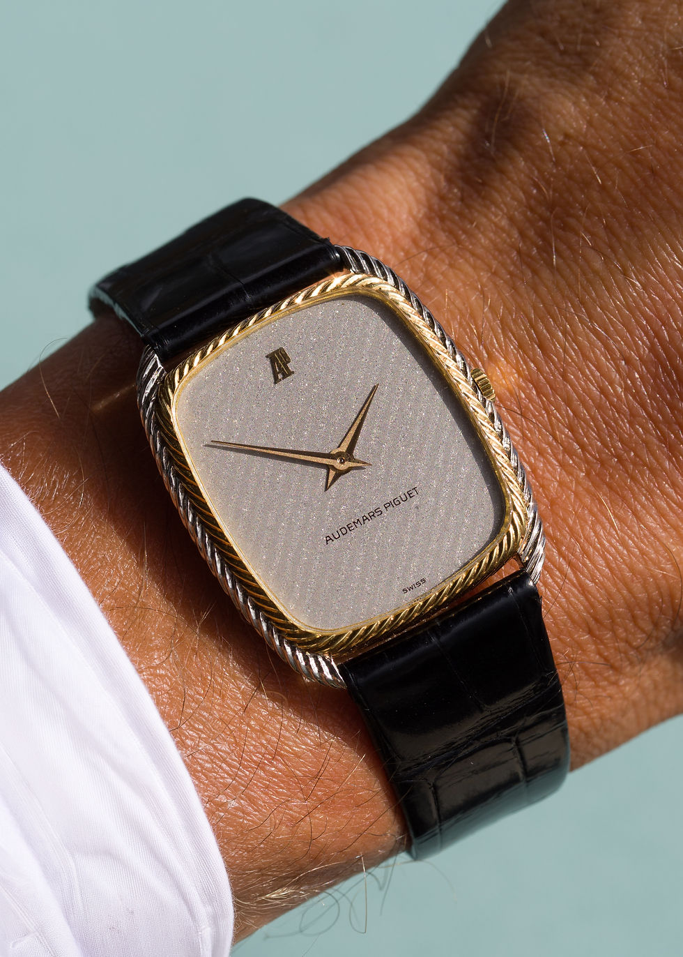 Thumbnail: 1980s Audemars Piguet Ref. 4157CA 'Sparkling Dial’ in 18k White and Yellow Gold