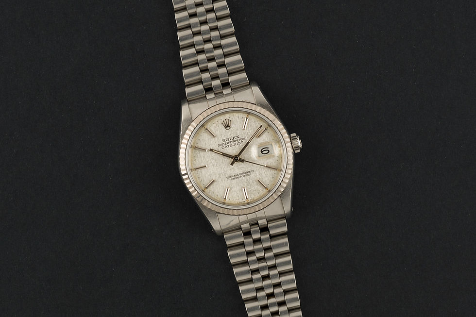 Thumbnail: 1990 Rolex Datejust Ref. 16234 Silver 'Linen' dial