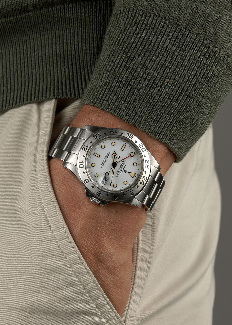 Thumbnail: 1996 Rolex Explorer II 'Polar' Ref. 16570 'Chicchi di Mais' with Pumpkin patina