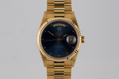 1996 Rolex Day Date Ref. 18238 'LNOS' 18K Yellow Gold Full Set | VWC