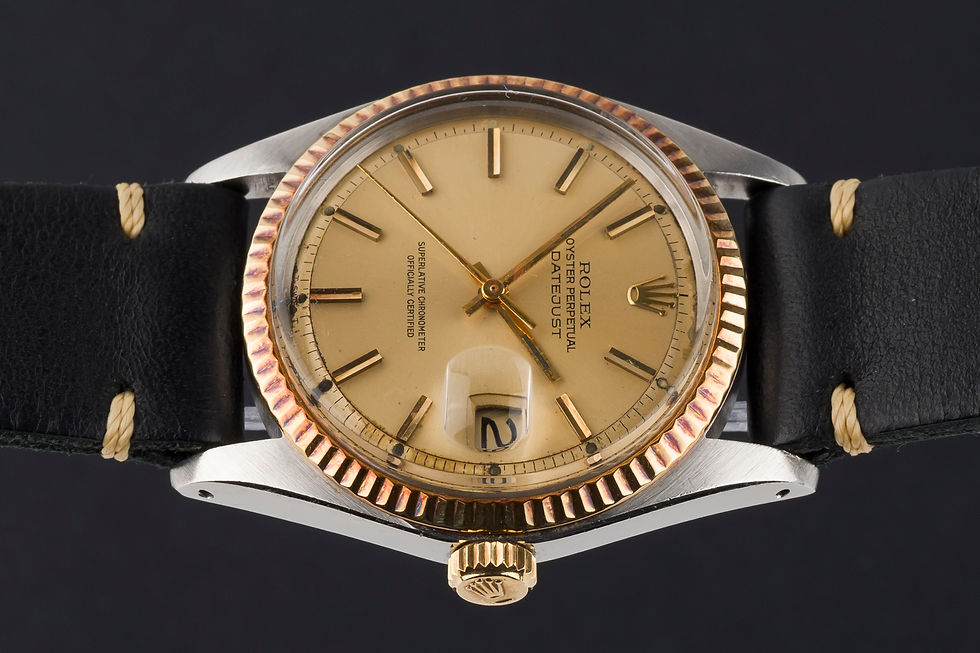 Thumbnail: 1975 Rolex Datejust Ref. 1601 two tone with 'Pie-Pan' Champagne dial