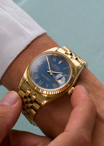 1978 Rolex Datejust Ref. 16018 Blue 'Buckley' dial in 18K Yellow