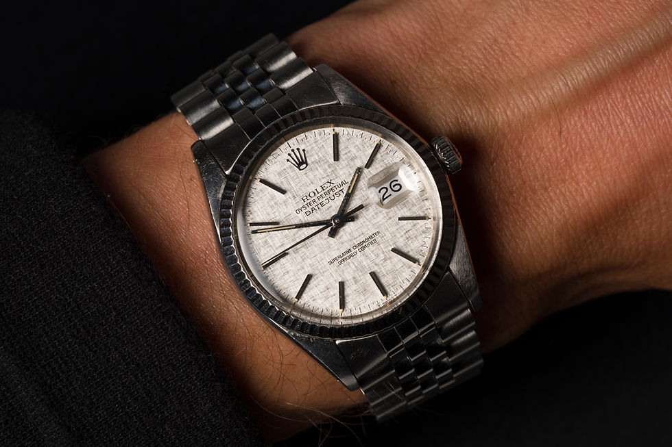 Thumbnail: 1985 Rolex Datejust Ref. 16014 Silver 'Linen' dial