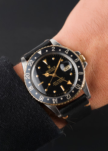 1986 Rolex GMT-Master Ref. 16753 Black 'Nipple' dial | Vintage