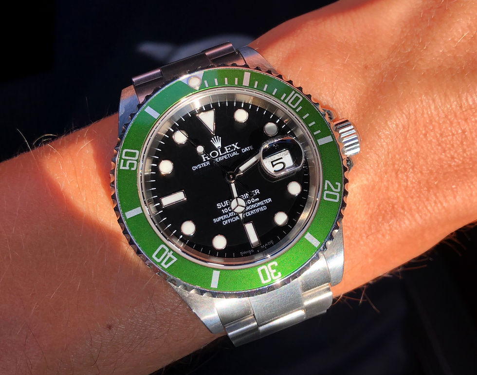 Thumbnail: 2005 F-Series Rolex Submariner 50th Anniversary 16610LV 'Kermit' Flat Four