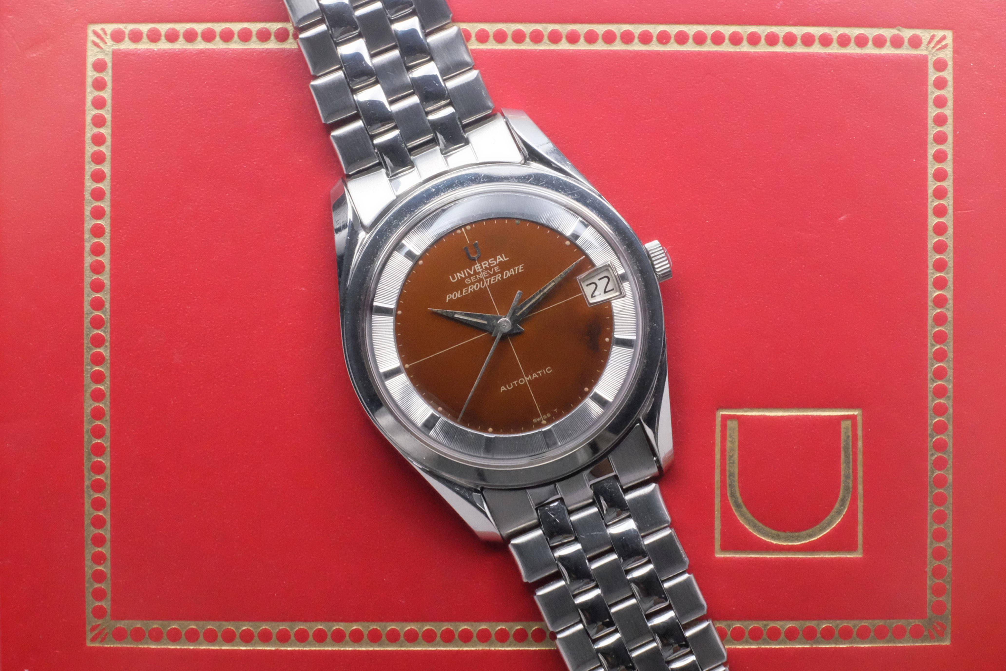 Universal Geneve Polerouter Date Ref. 869111/01 'Caramel dial'