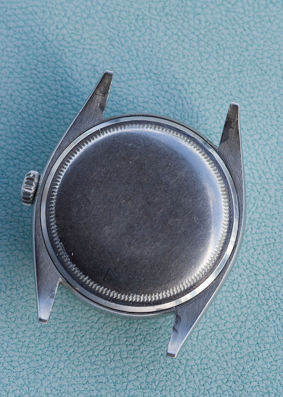Thumbnail: 1959 Rolex Datejust Ref. 6605 cream tropical 'Roulette' dial with 'Salazar Mark'