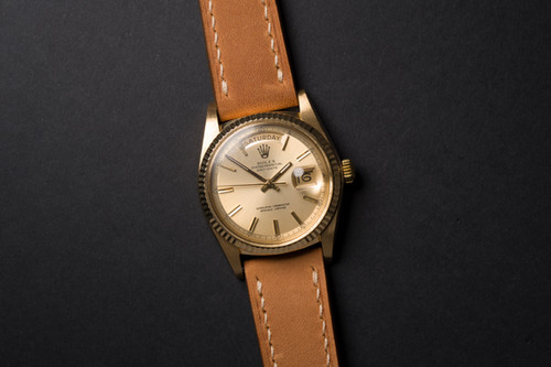1976 Rolex Day-Date Ref. 1803 'No lume' Champagne dial in 18K