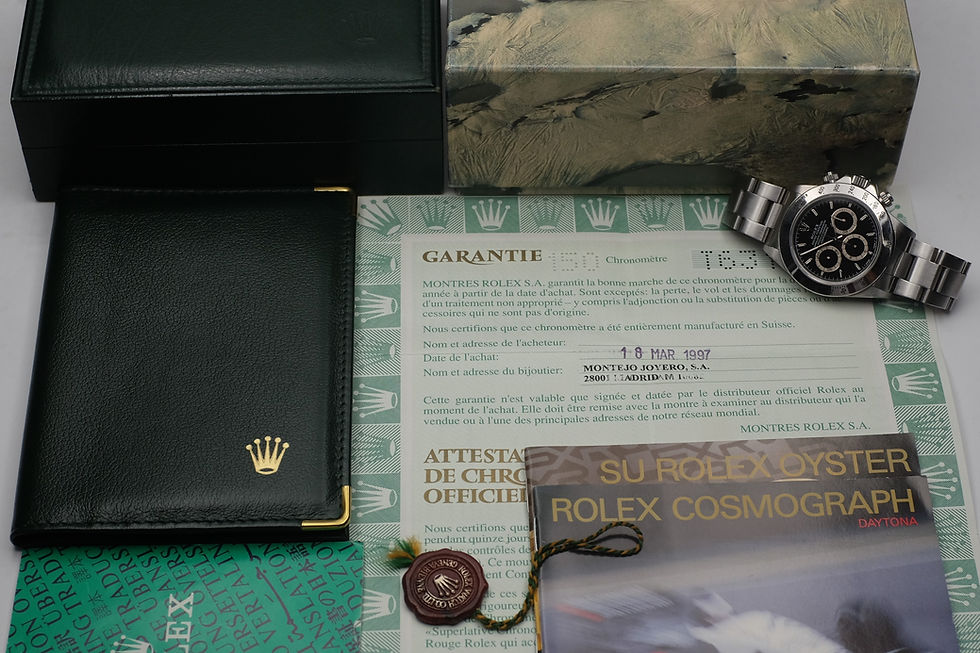 Thumbnail: 1996 Rolex Daytona Ref. 16520 'Zenith' Unpolished Full Set