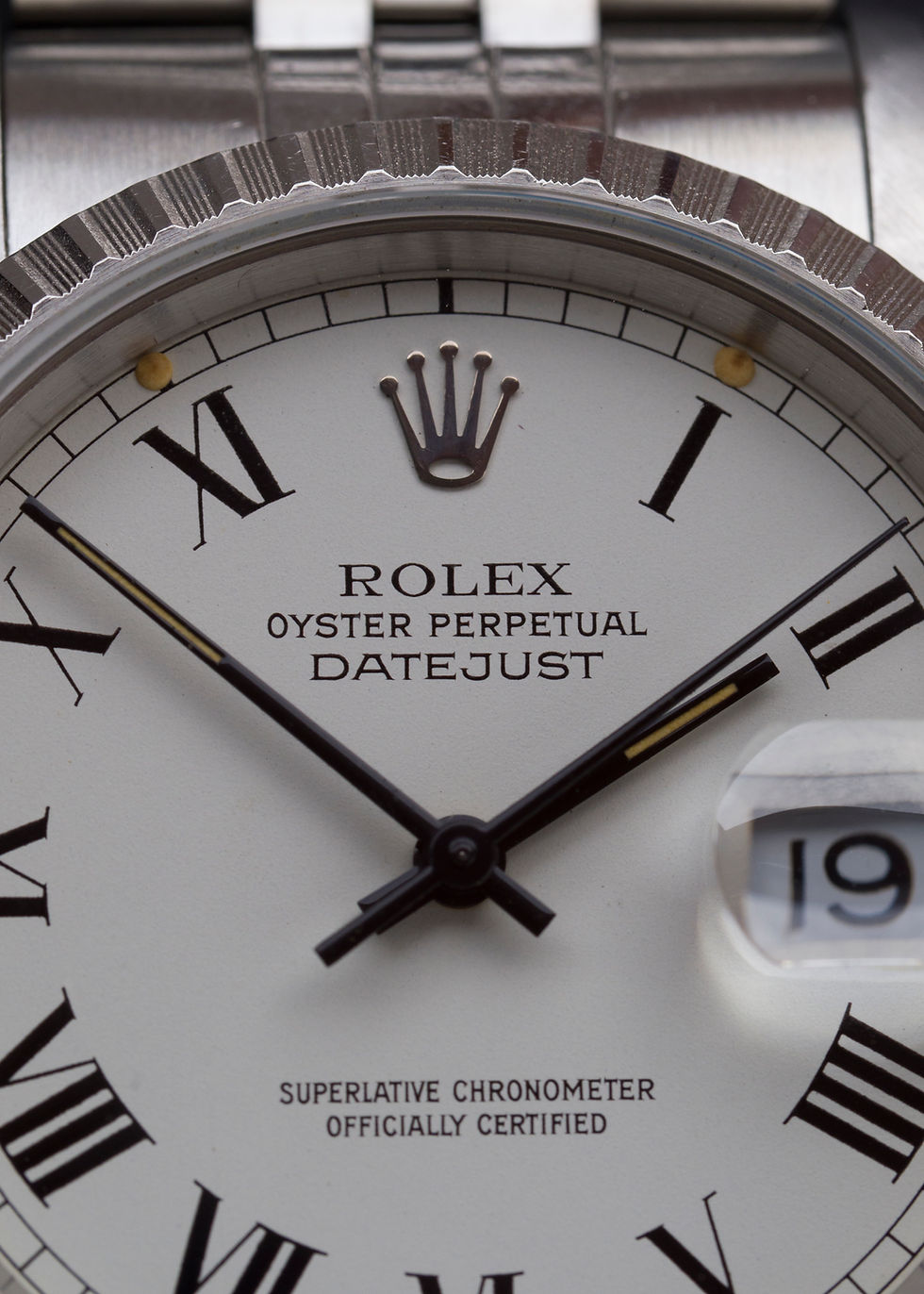 Thumbnail: 1991 Rolex Datejust Ref. 16220 White-Panna 'Buckley' dial 'Unpolished'