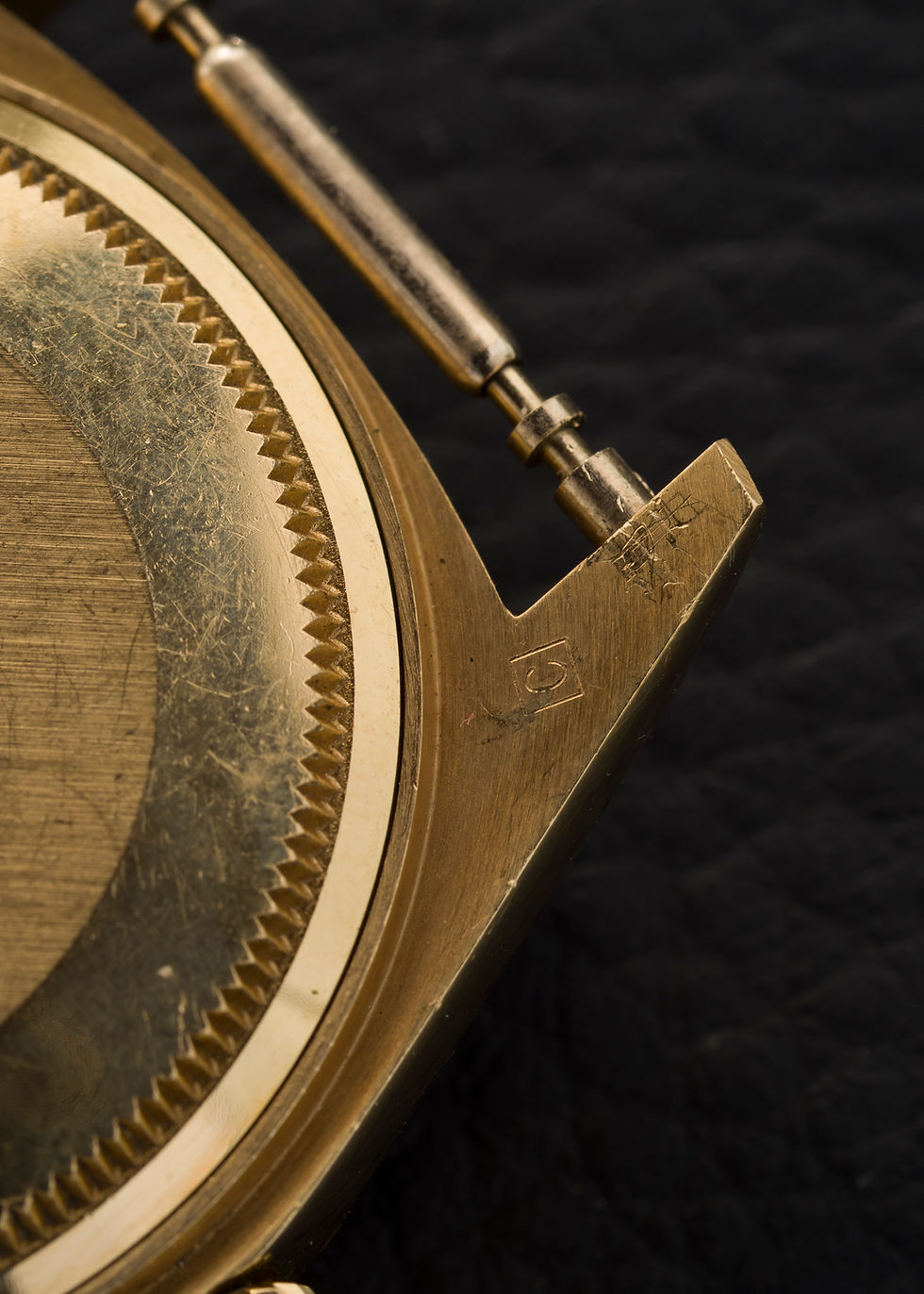 Thumbnail: 1979 Rolex Day-Date Ref. 18038 Black 'Gilt' dial Unpolished 'Thick Case' 18K YG