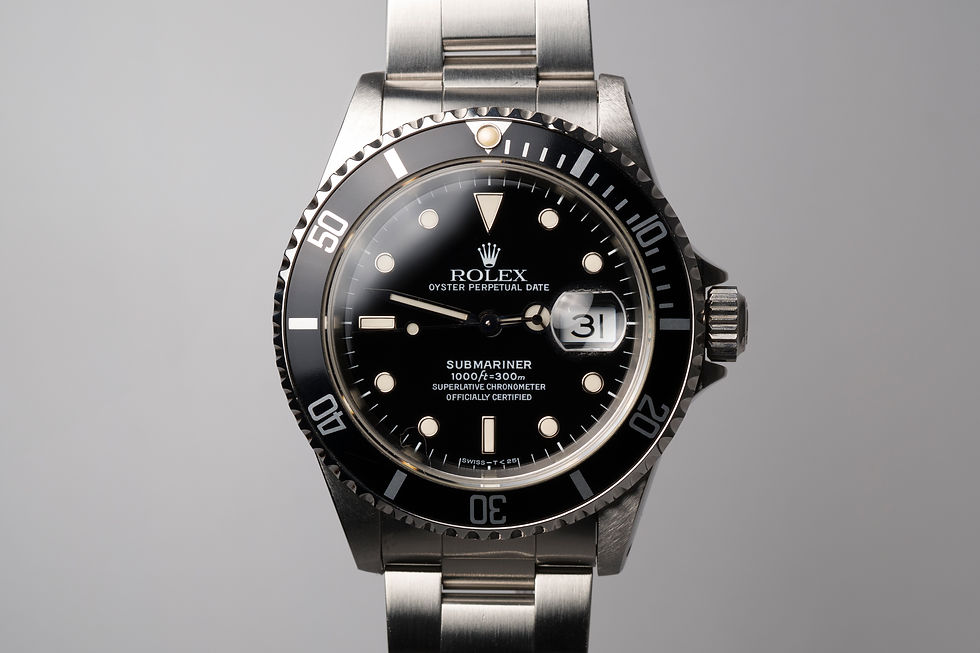 1993 Rolex Submariner Date Ref. 16610 with creamy patina