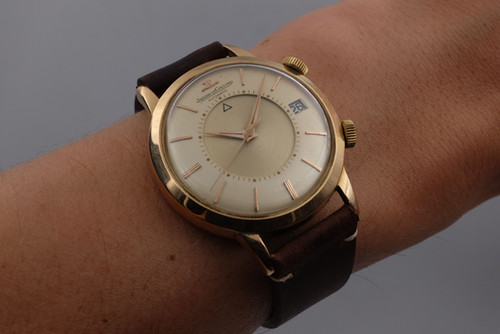 1960 Jaeger-LeCoultre Memovox Alarm E855 18K Rose Gold | VWC