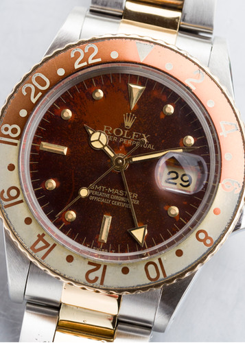 ローラさま 1979 Rolex GMT-Master Ref. 16753 Root Beer 'Lava Burst' with Rolex