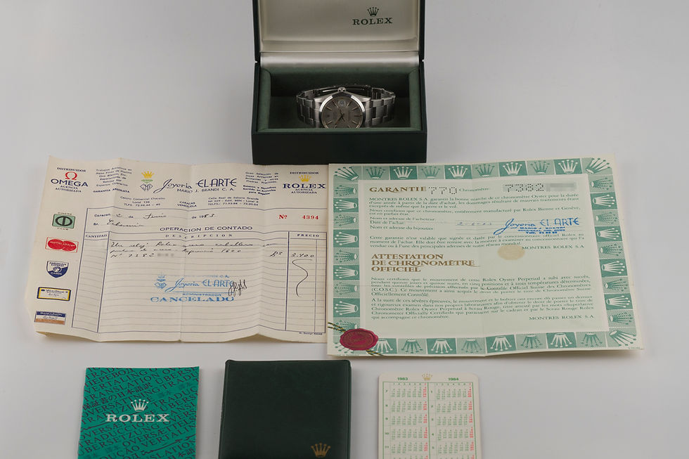 Thumbnail: 1982 Rolex Datejust Ref. 16000 'Unpolished' with Box, Papers and Sales Receipt