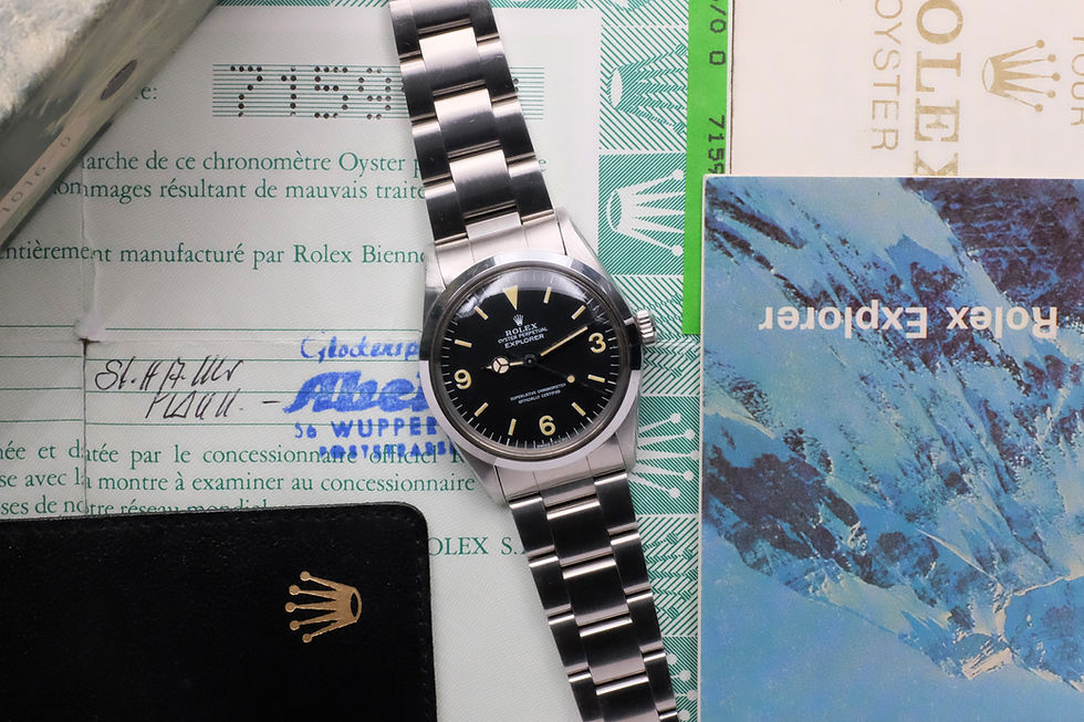 1982 Rolex Explorer Ref. 1016 matte dial 'Mark 5' Full Set unpolished