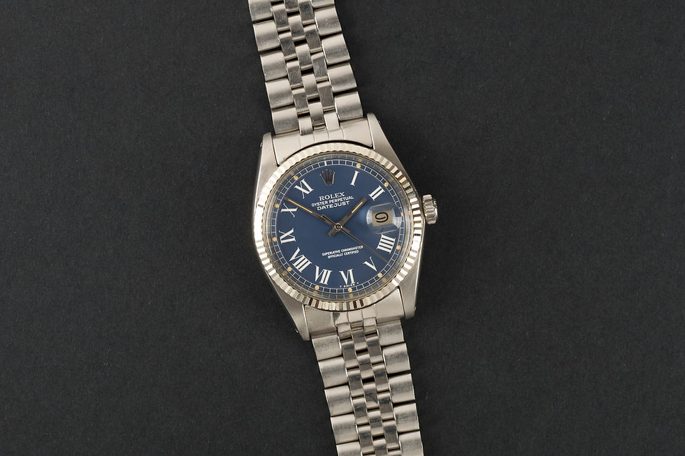 Thumbnail: 1979 Rolex Datejust Ref. 1601 'Blue Buckley’ dial