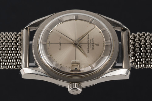 1963 Universal Geneve Polerouter Ref. 204612/1 Silver dial 'Big