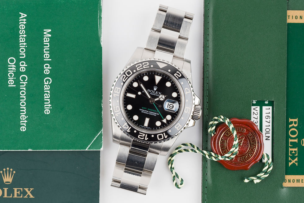 Thumbnail: 2009 Rolex GMT-Master II Ref. 116710LN 'Unpolished' Full Set