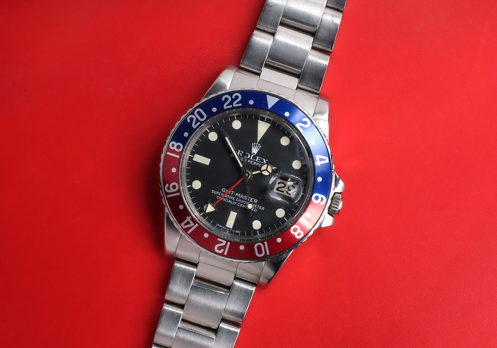 Thumbnail: Rolex GMT-Master Ref. 16750 MK1 'Maxi Dial'