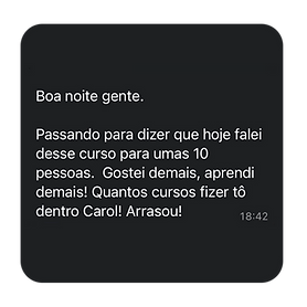 Depoimentos curso Interpretação de exames