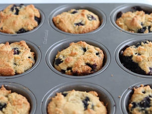 EASY Paleo Blueberry Muffins
