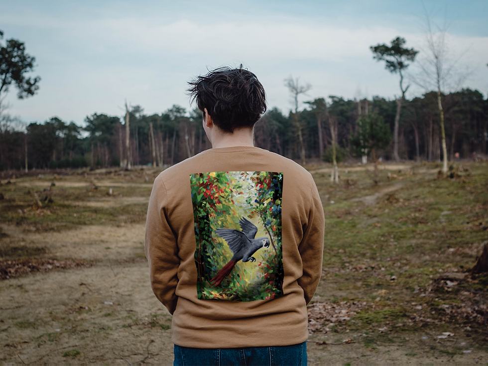 Thumbnail: Grey Parrot Sweater